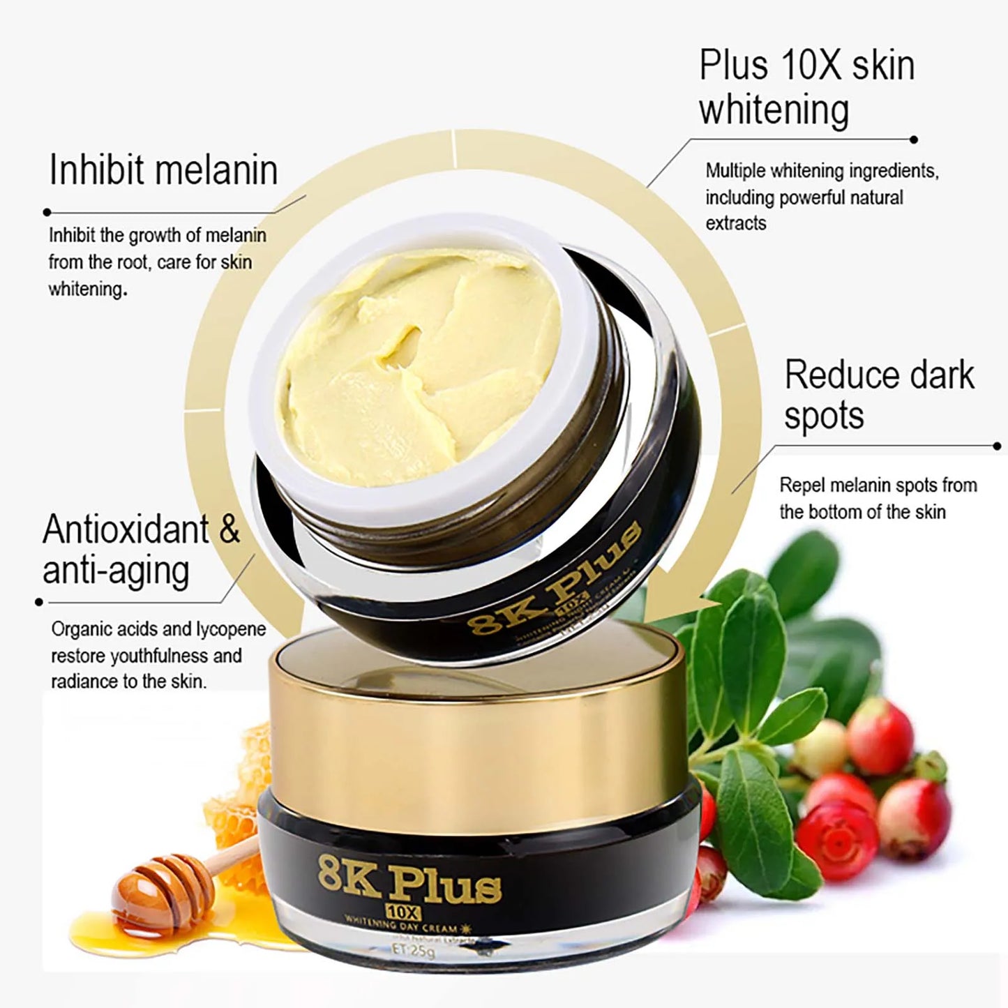 AILKE Whitening Face Cream For All Skin Types With Collagen