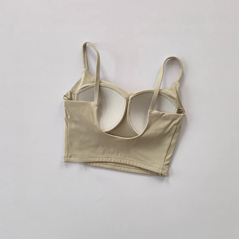 NONECN Breathable Push Up Sports Bra For Women Yoga Top
