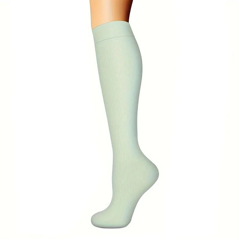 Women Knee High Compression Socks Six Pairs For Running