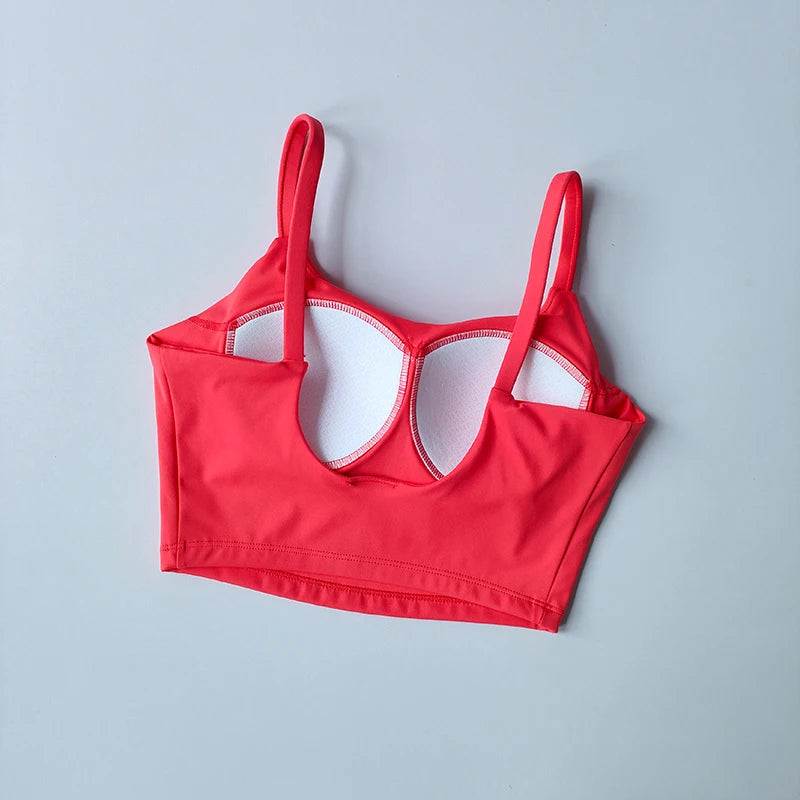 NONECN Breathable Push Up Sports Bra For Women Yoga Top