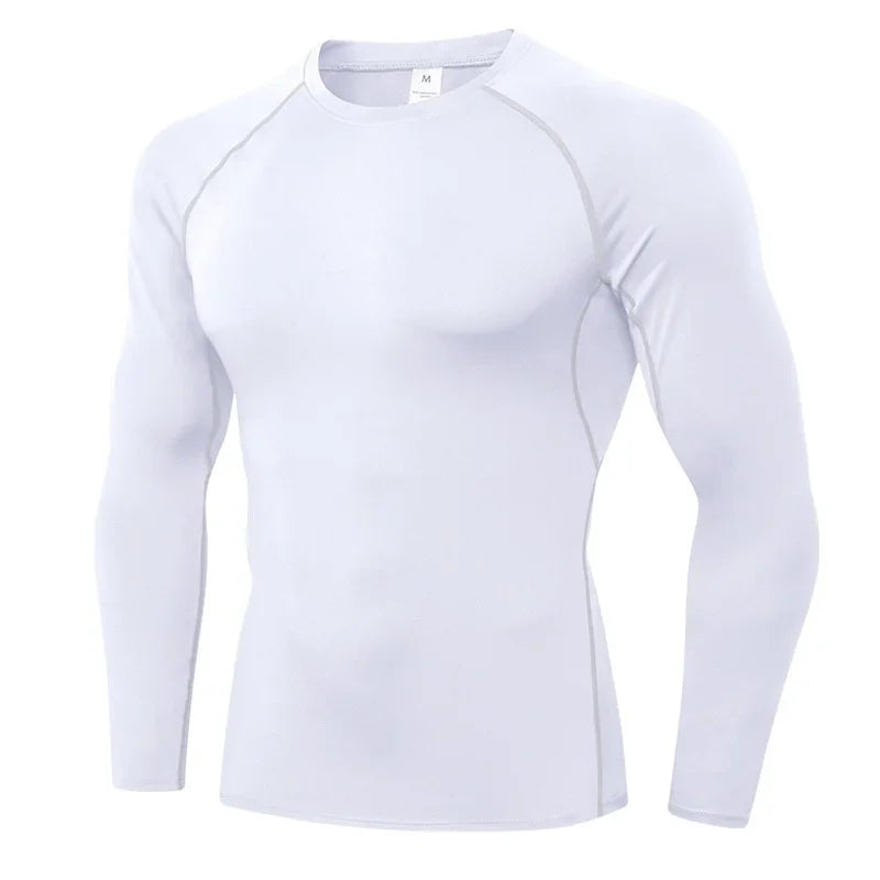 NONECN Compression Long Sleeve Workout Shirt Base Layer