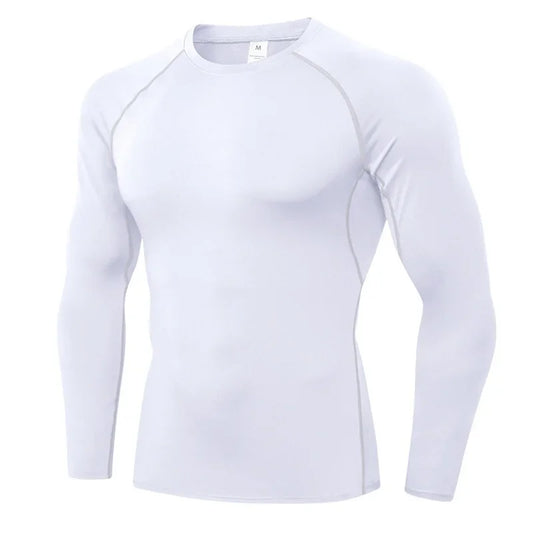 NONECN Compression Long Sleeve Workout Shirt Base Layer