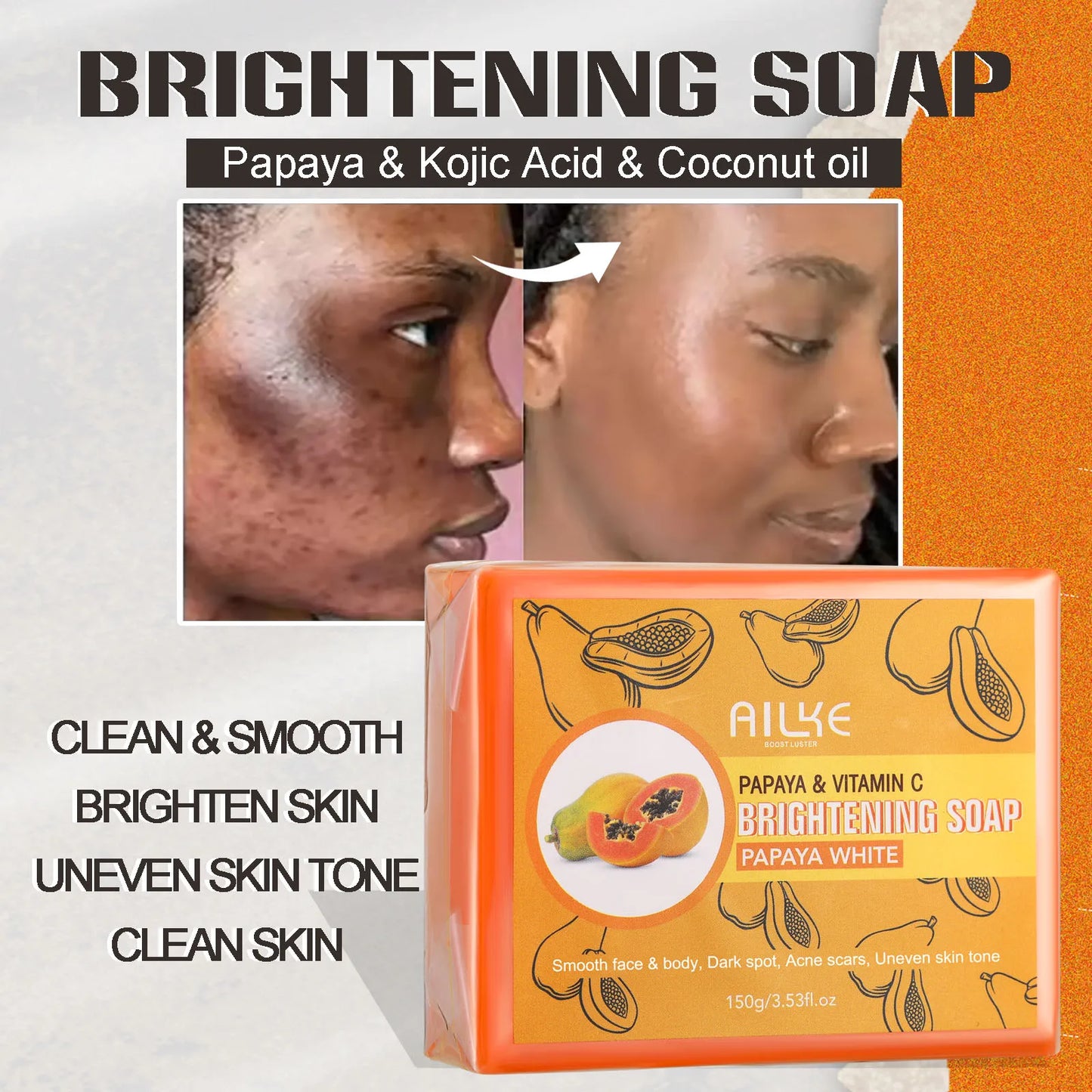 AILKE Double Glutathione Whitening Skin Care For All Skin Types