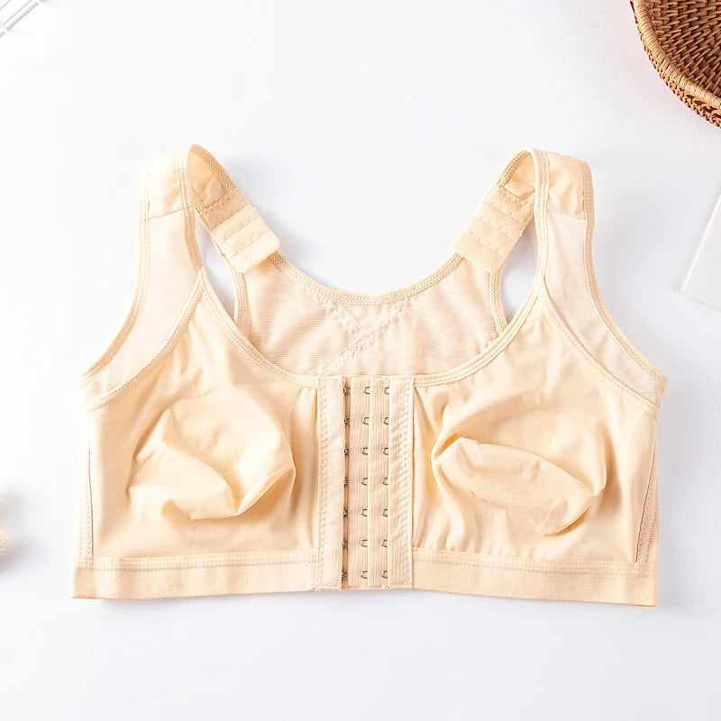 Women Front Open Post Surgical Recovery Bra Wire Free