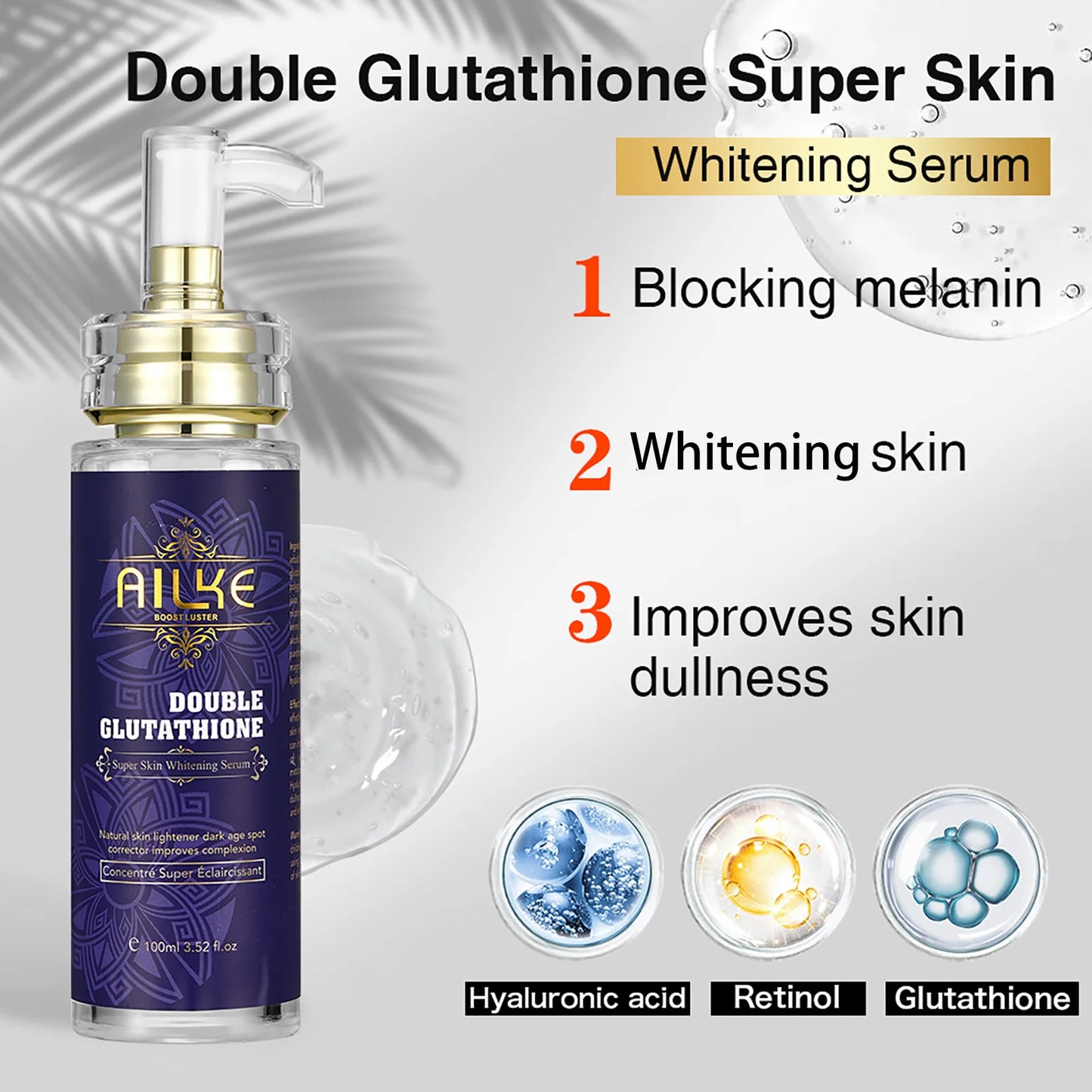 AILKE Double Glutathione Whitening Skin Care For All Skin Types