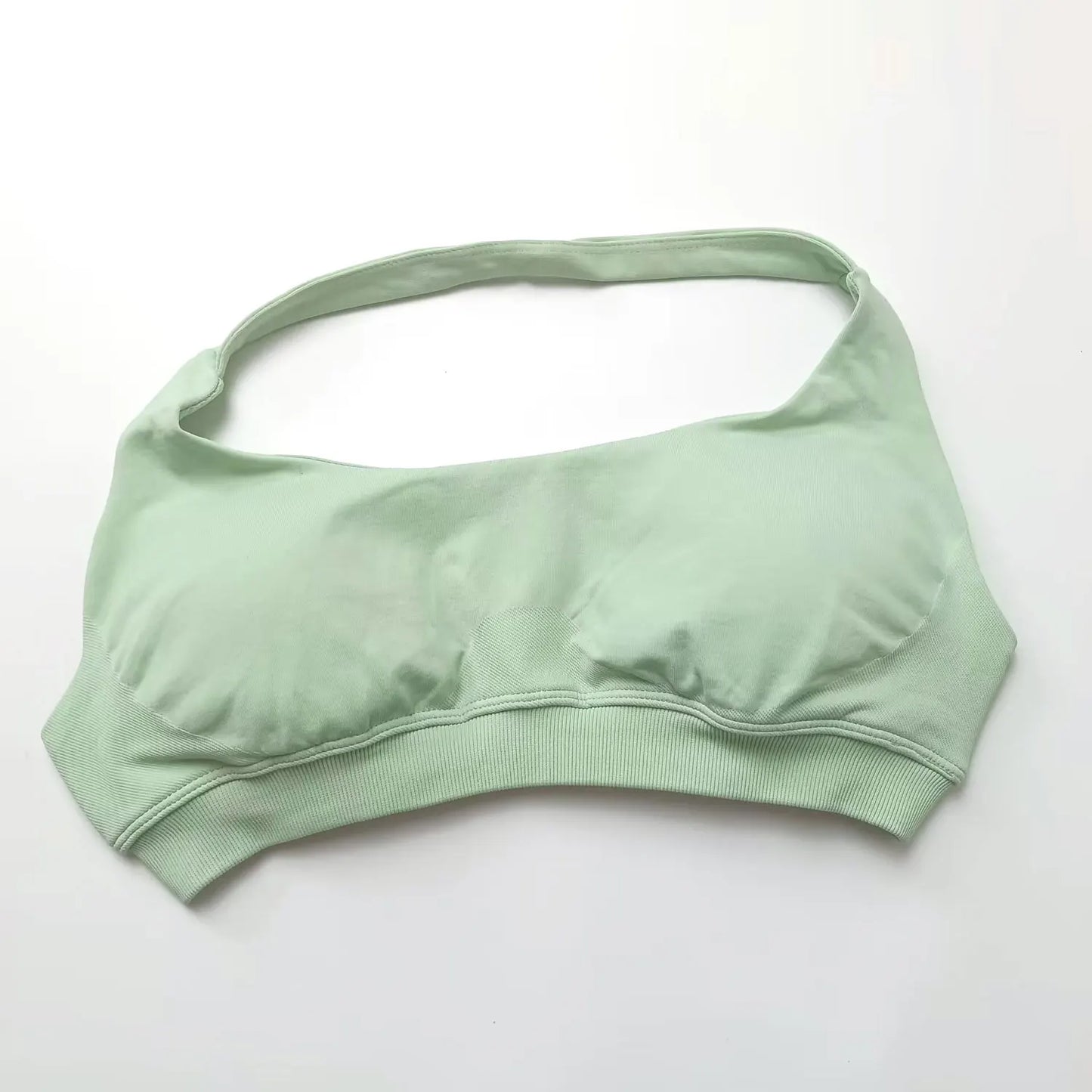Impact Sports Bra Women Seamless Halter Top Open Back