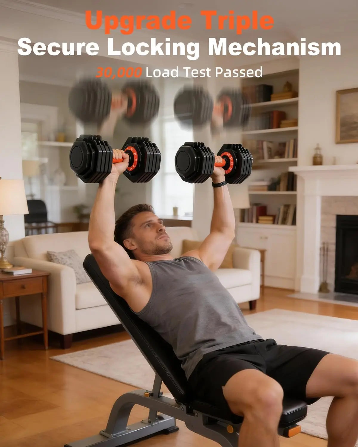 Adjustable Dumbbell Set 110 Lb 50 Lb With Tray Included