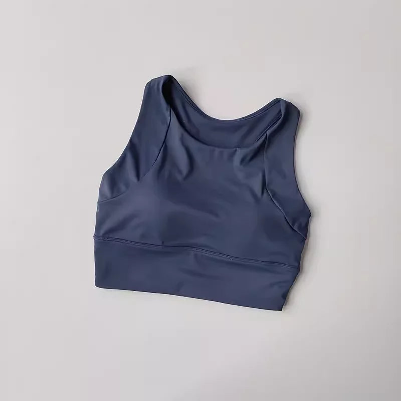 Womens Push Up Sports Bra Breathable Yoga Gym Running Vest