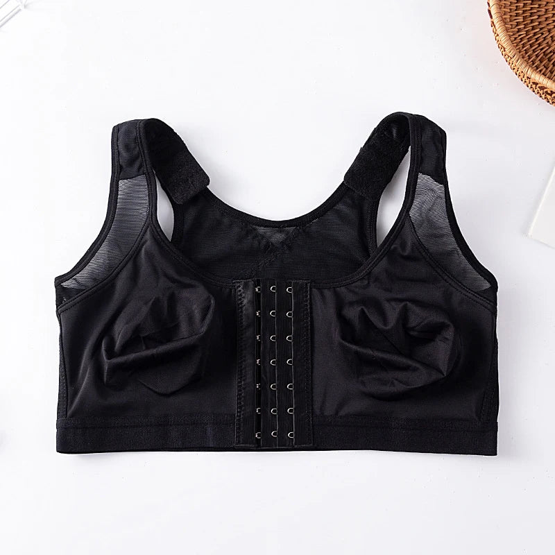 Women Front Open Post Surgical Recovery Bra Wire Free