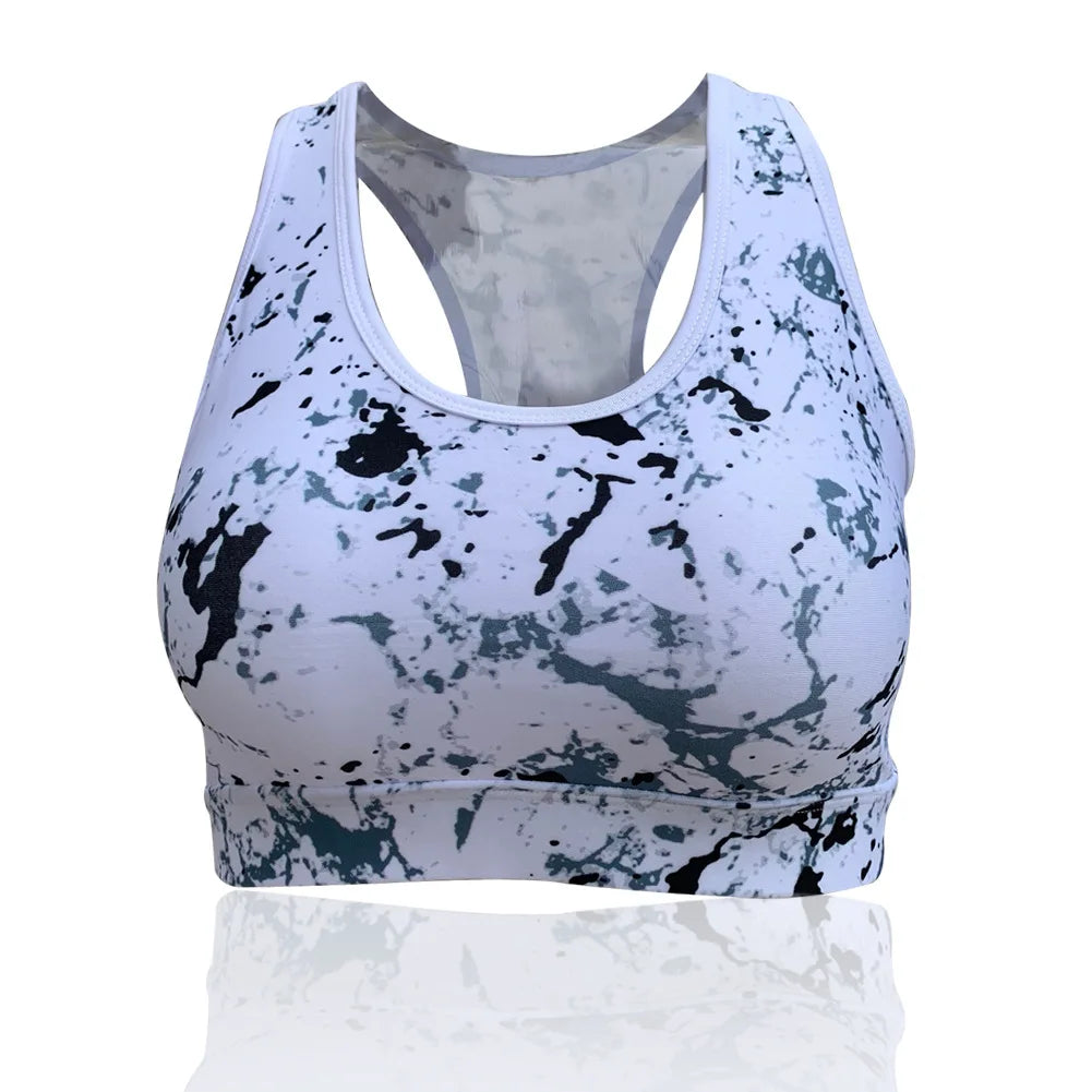 NONECN Women's Sports Bra Without Steel Ring Adjustable Belt