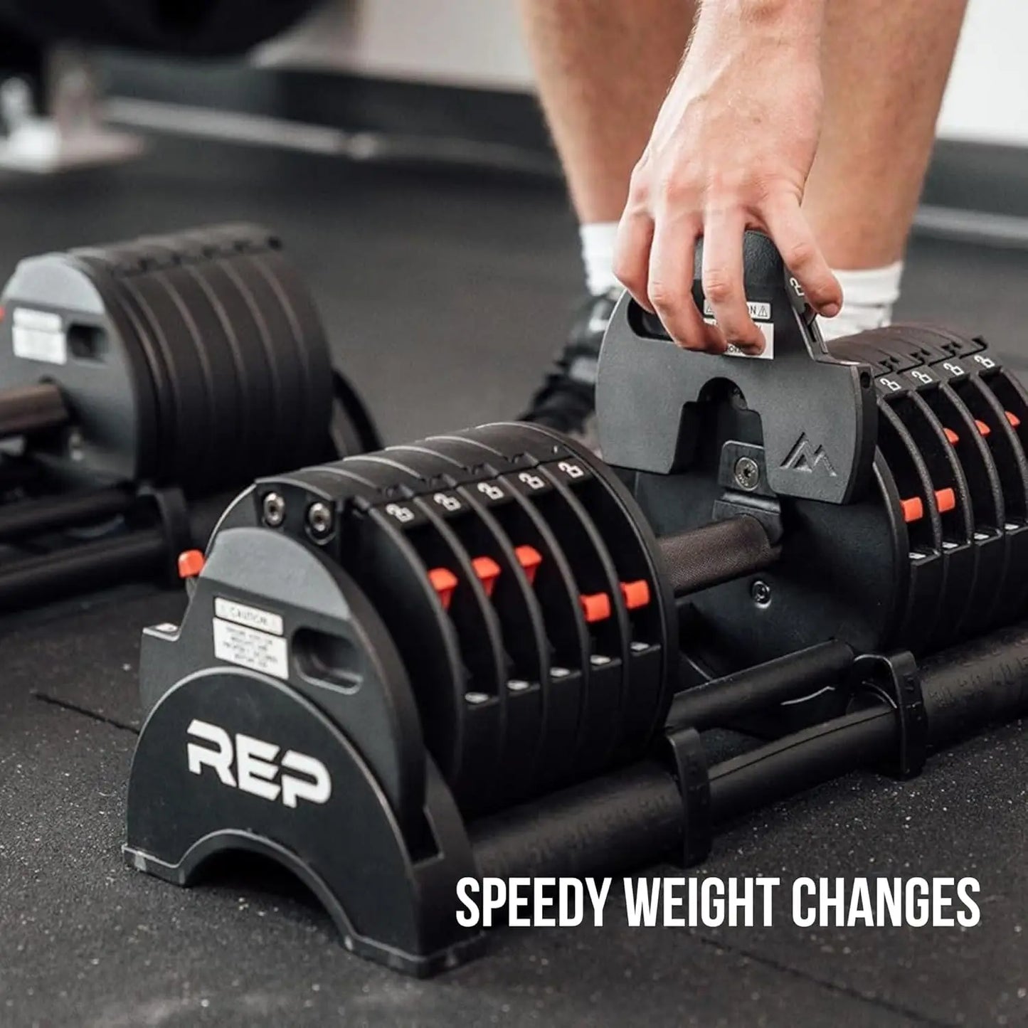 Adjustable Dumbbells With Quick Weight Change For Home Gym
