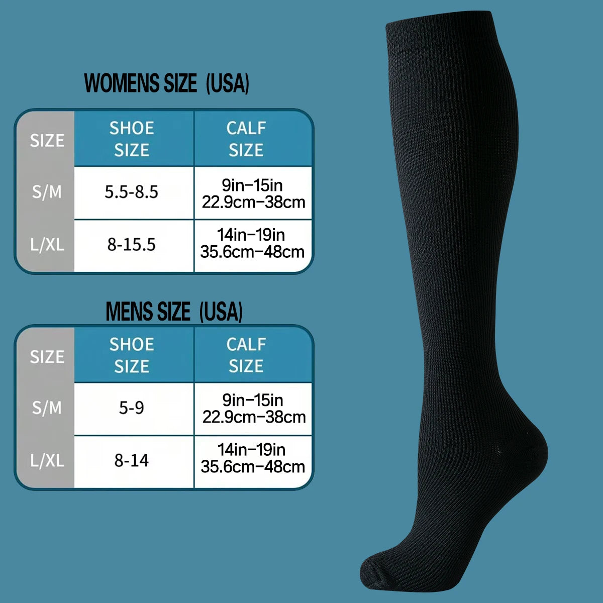 Compression Socks For Men And Women Knee High Running Nursing