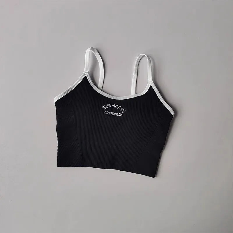 Women Breathable Sports Bra Push Up Yoga Crop Top Gym