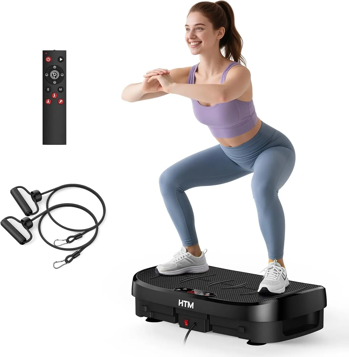 HTM Vibration Plate Fitness Multifunction Trainer 330 Pounds