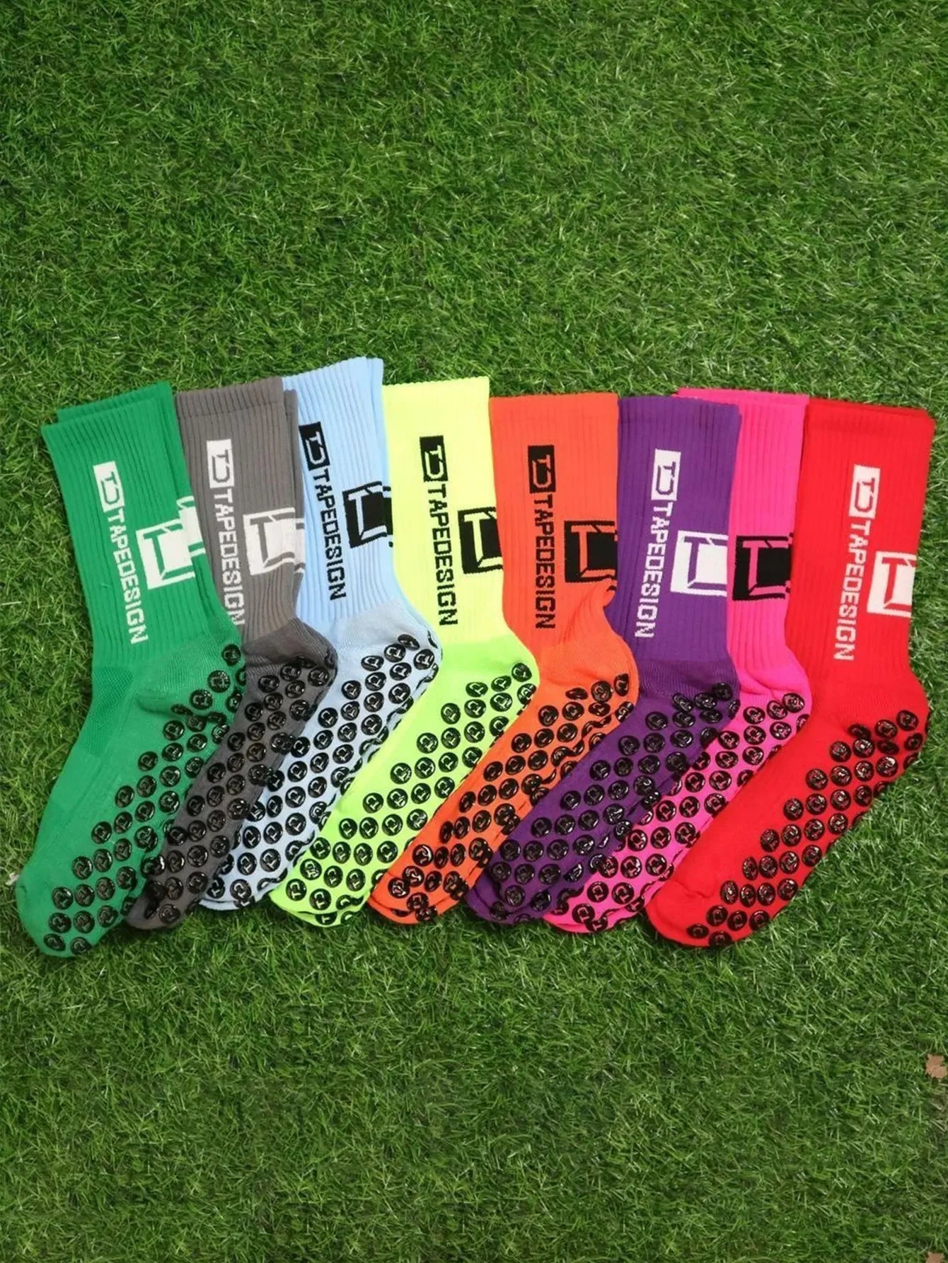NONECN Football Socks Unisex Mid Length Anti Slip Training Thickened