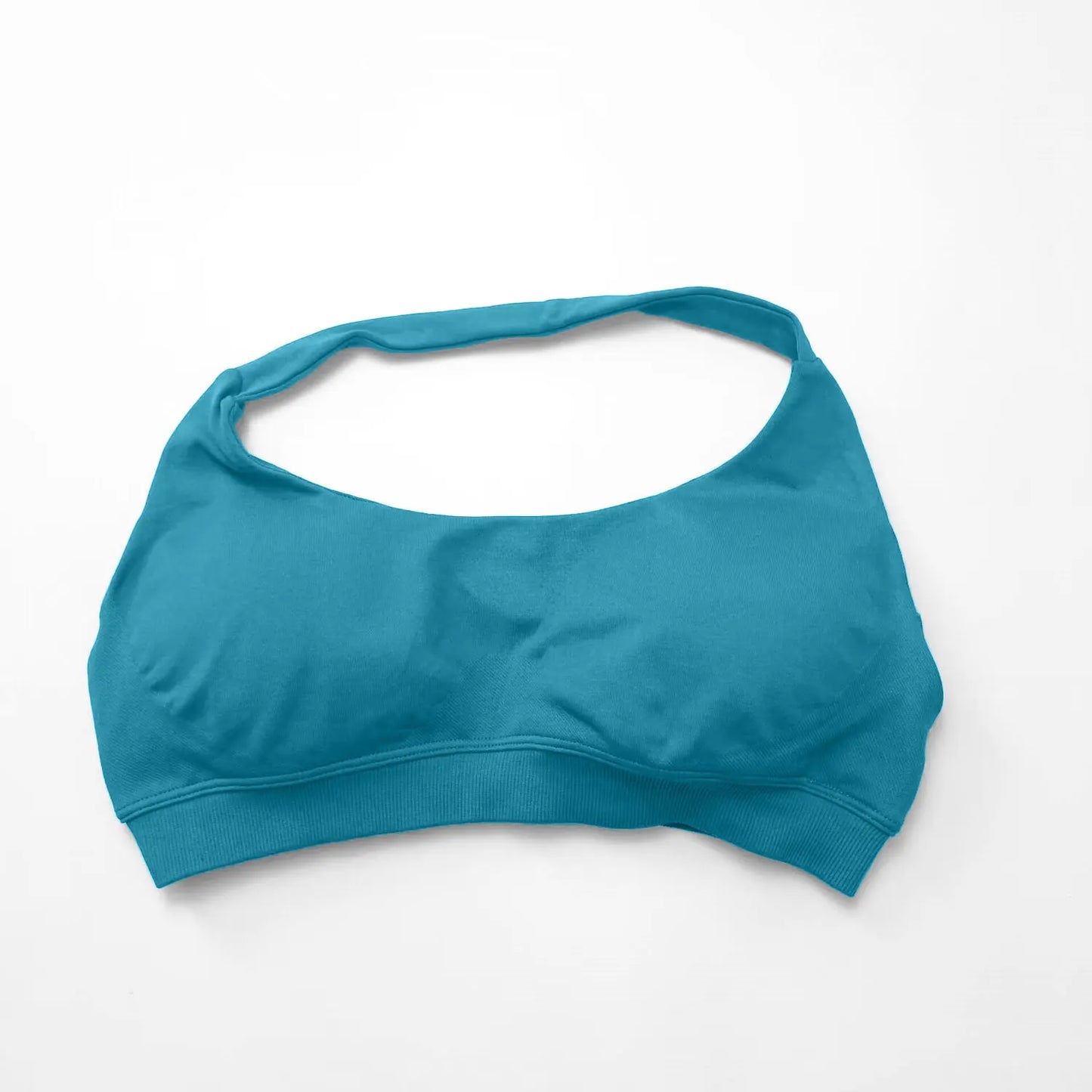 Impact Sports Bra Women Seamless Halter Top Open Back