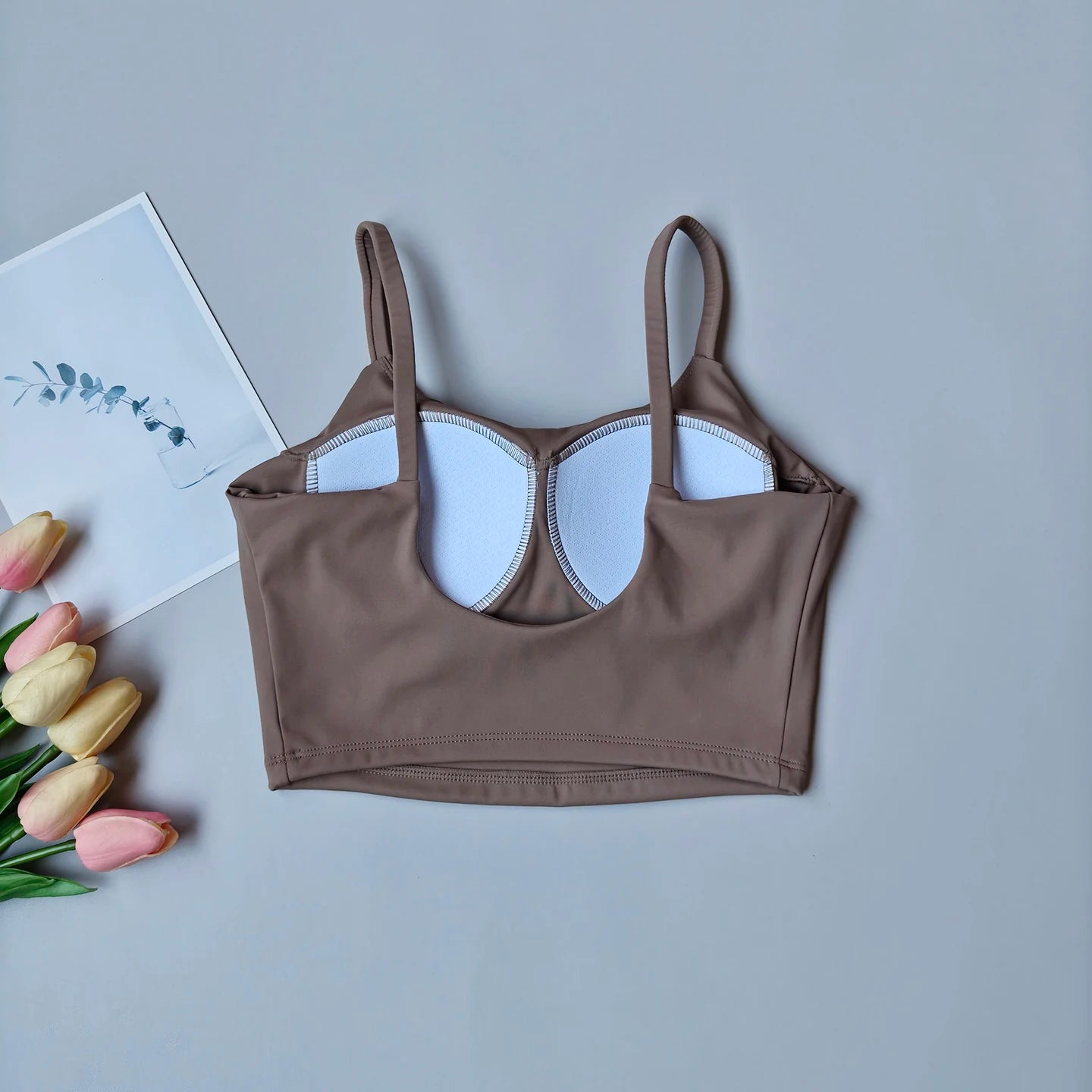 NONECN Breathable Push Up Sports Bra For Women Yoga Top