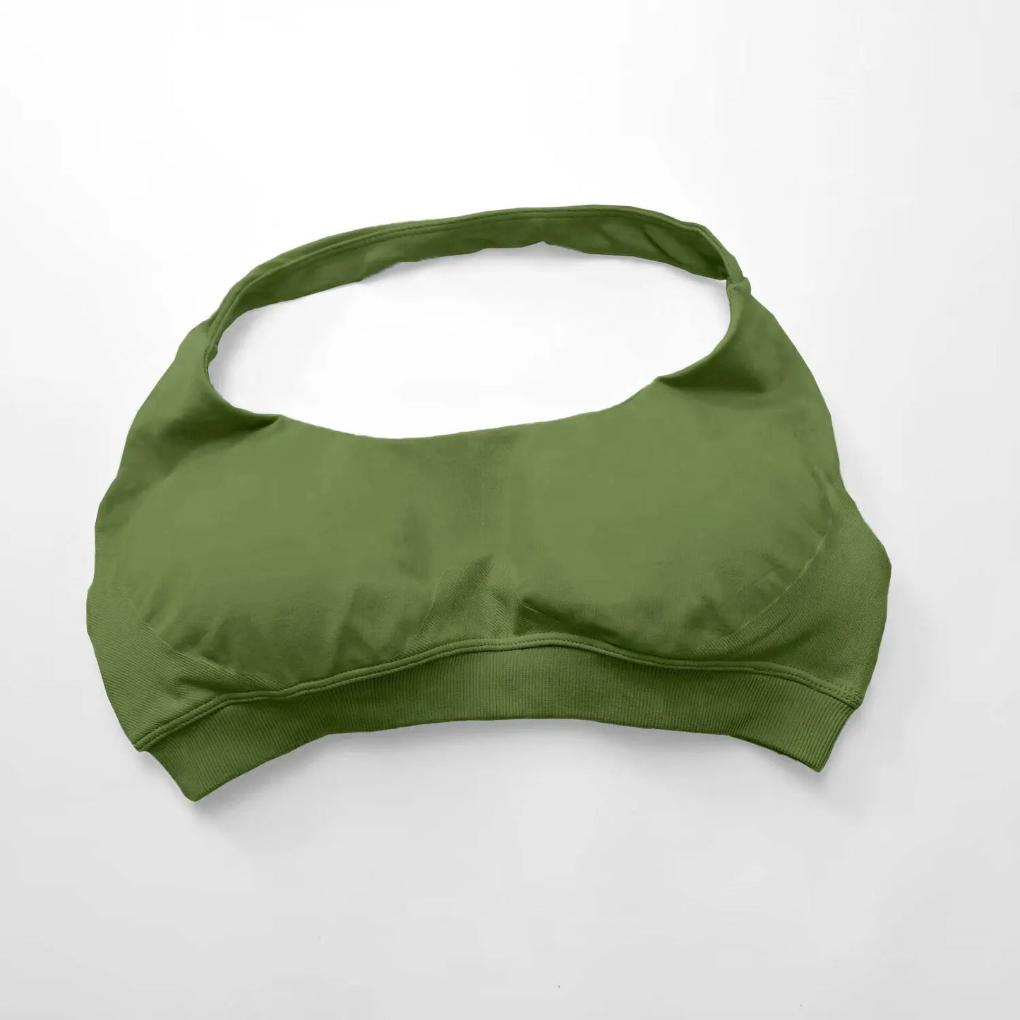 Impact Sports Bra Women Seamless Halter Top Open Back