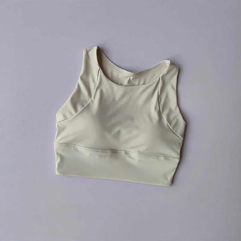 Womens Push Up Sports Bra Breathable Yoga Gym Running Vest