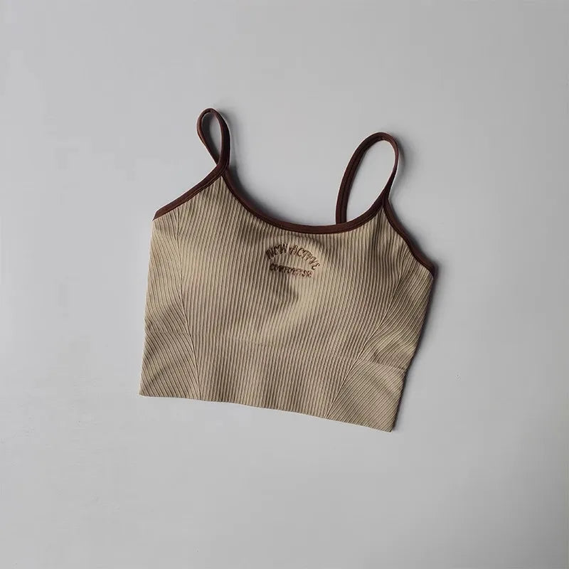 Women Breathable Sports Bra Push Up Yoga Crop Top Gym
