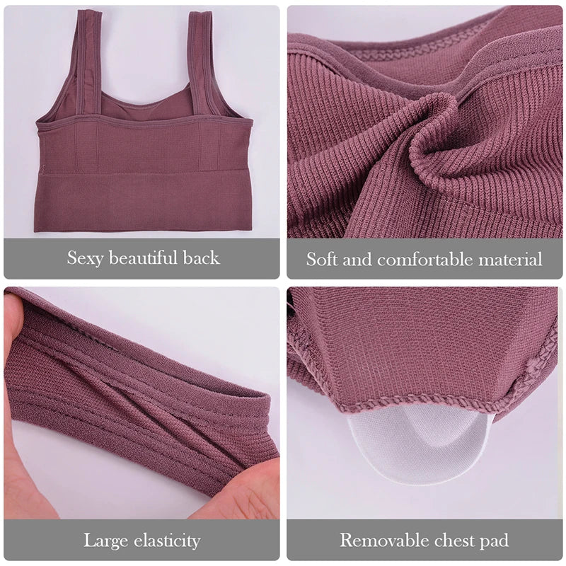 NONECN Breathable Sports Bra Women Yoga Top Anti Sweat Seamless