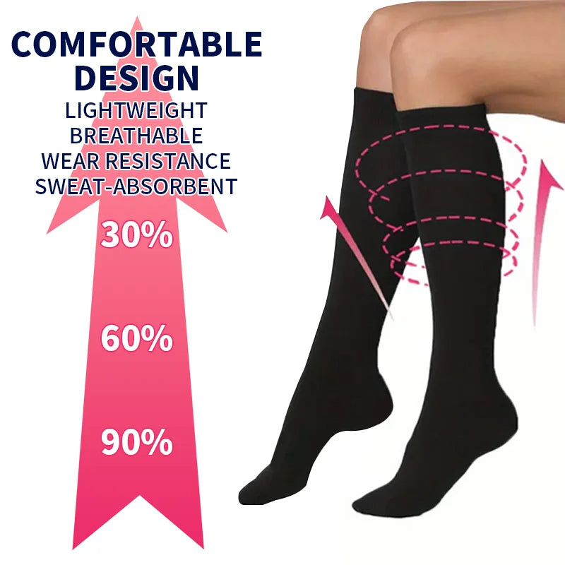 NONECN Eight-Pair Compression Socks for Men and Women
