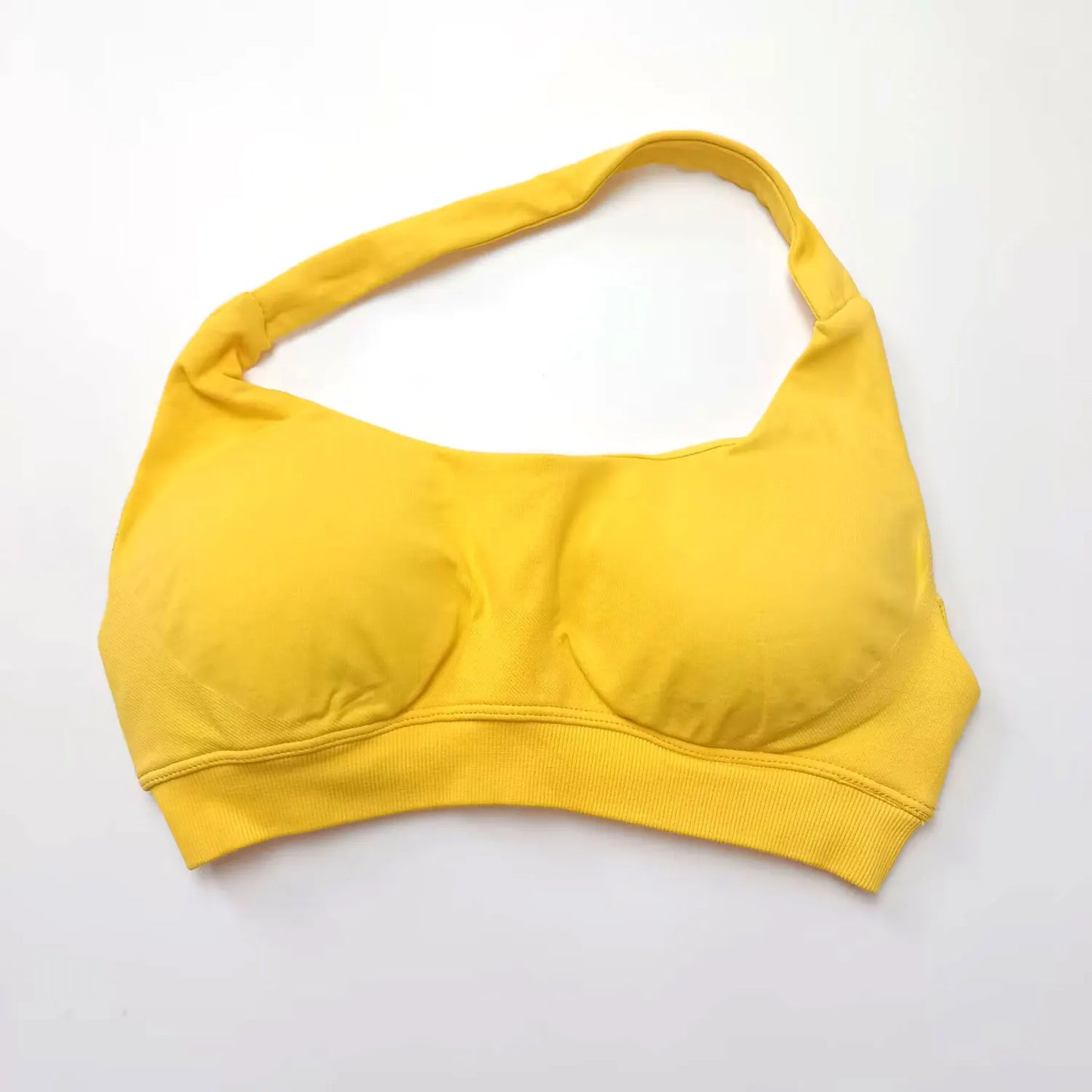 Impact Sports Bra Women Seamless Halter Top Open Back