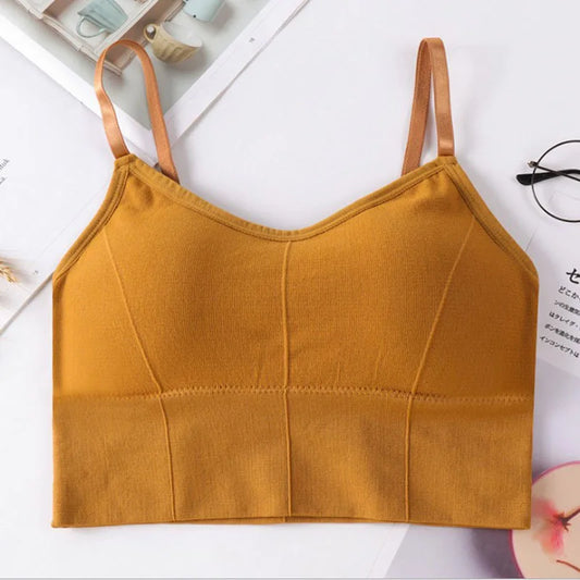 ATMDOGCN Backless Seamless Padded Sports Bra For Yoga And Gym
