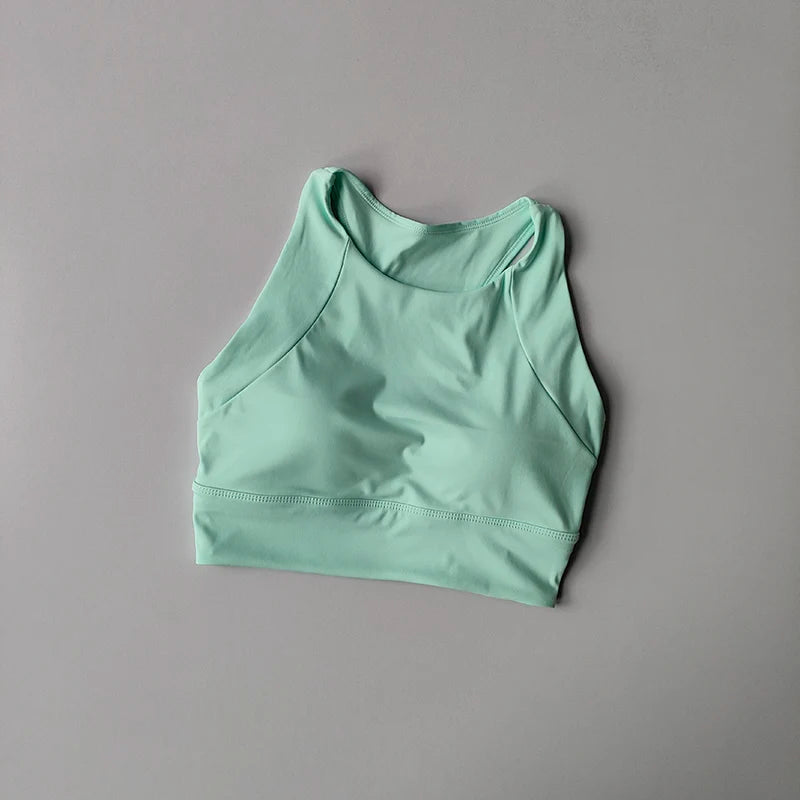 Womens Push Up Sports Bra Breathable Yoga Gym Running Vest